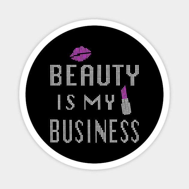 Beauty Beautician Cosmetics Profession Pride Magnet by Print-Dinner